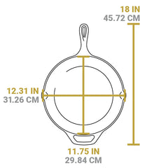 American Road Trip: 12 Inch Seasoned Cast Iron Skillet, Tennessee